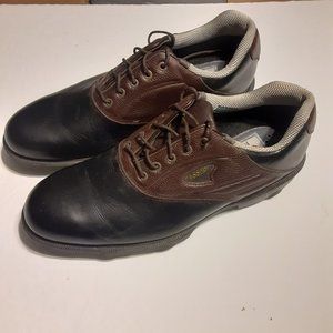 Footjoy Gel Fusion GFII Mens Soft Spike Golf Shoes 59987 Black Brown Size 9M